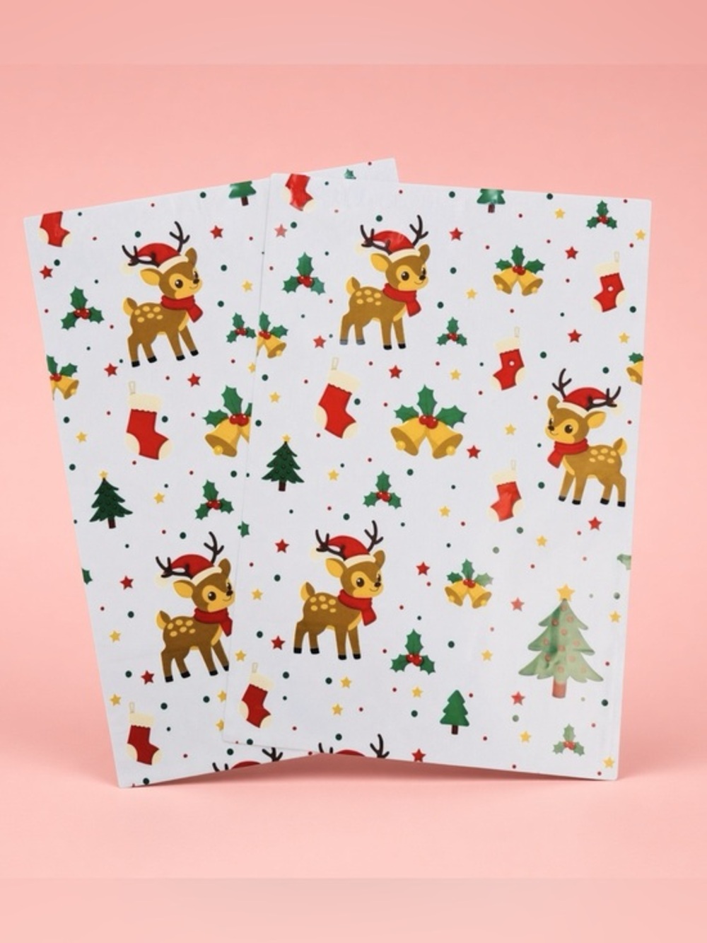 (10) 10x13 Christmas Reindeer Poly Mailers